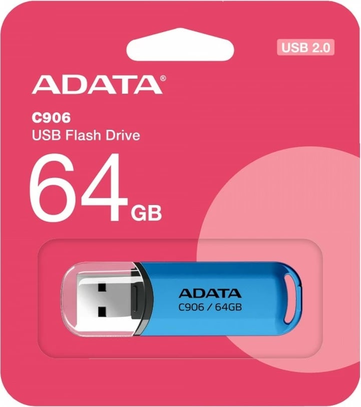 Pendrive Adata C906, 64GB, USB 2.0, Blu