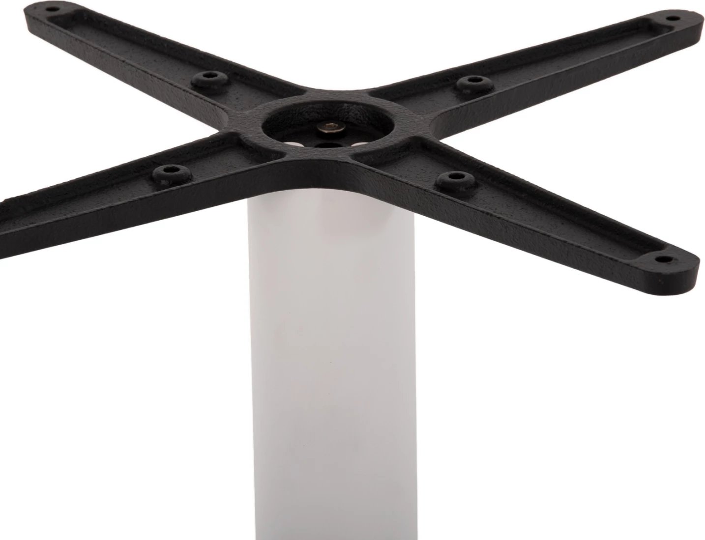 Baza për tavolinë bar, lartësi mesatare, metal mat i bardhë, FH474.02, 45x45x94H cm