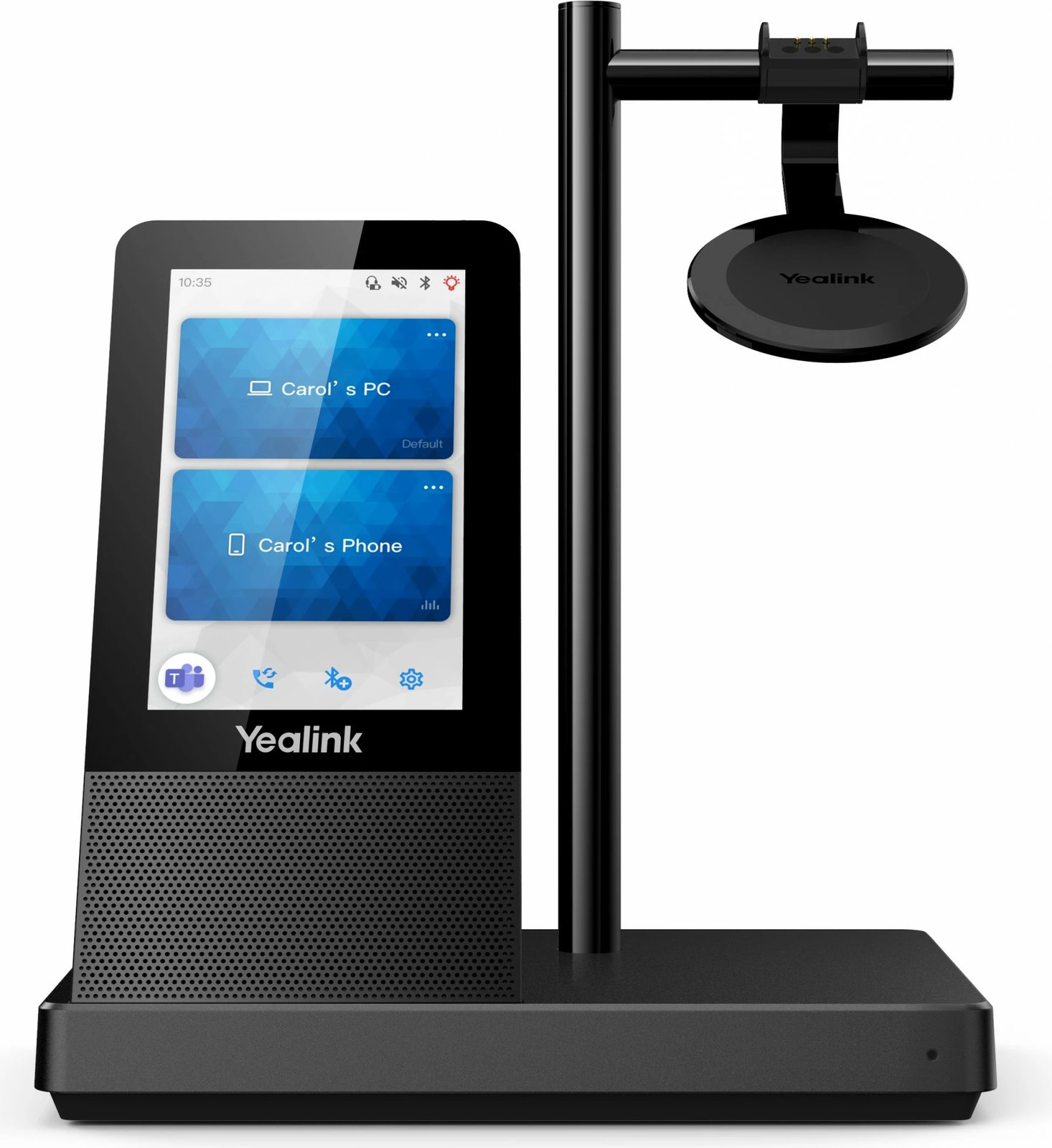 Kufje pa tela Yealink WH66 Dual UC-DECT, Zyrë/Qendra thirrjesh, e zezë Kufje pa tela Yealink WH66 Dual UC-DECT, Zyrë/Qendra thirrjesh, e zezë