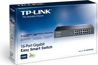 Switch TP-LINK TL-SG1016DE, 16 porte Gigabit, Easy Smart, i zi