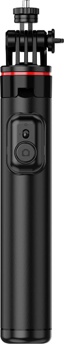 Selfie stick Hurtel WC12YDS tripod teleskopik me dy llampa, 1.3m, Bluetooth, i zi