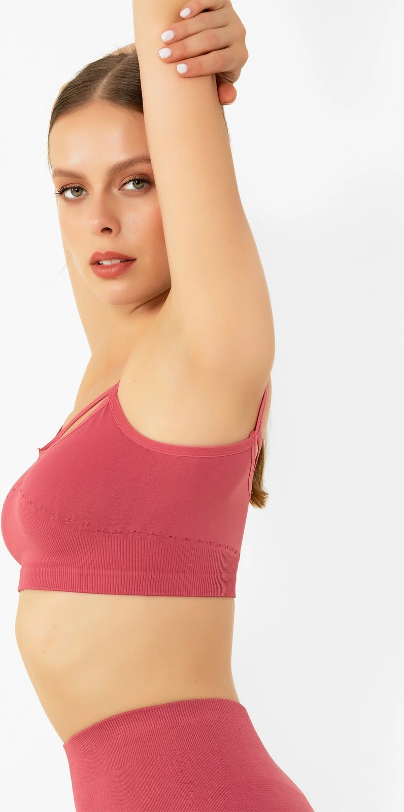 Bra sportiv Jumeon, ngjyrë rose, 001-001291