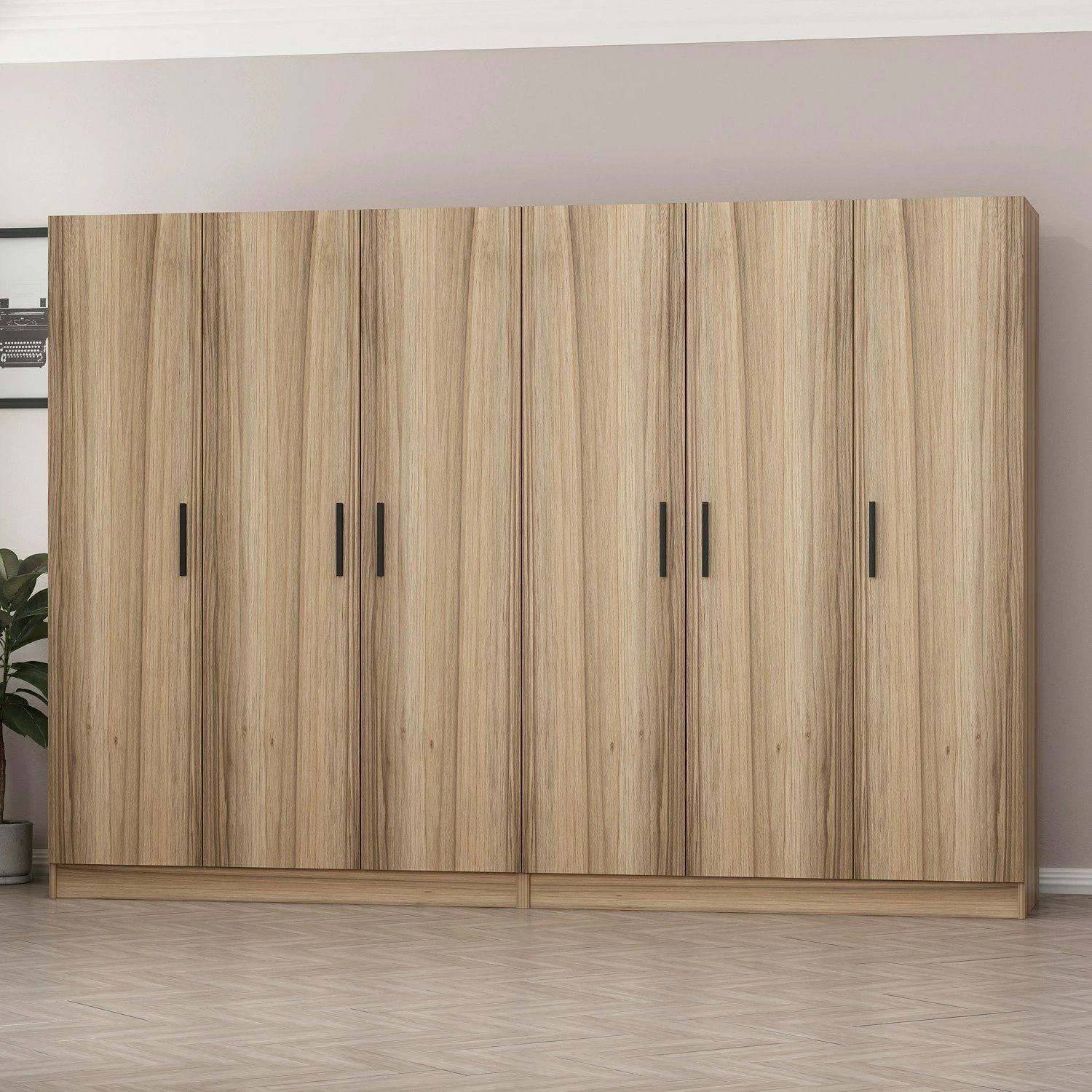 Dollap garderobe, ngjyrë dore, Skye Decor 7631, 270x210x52cm