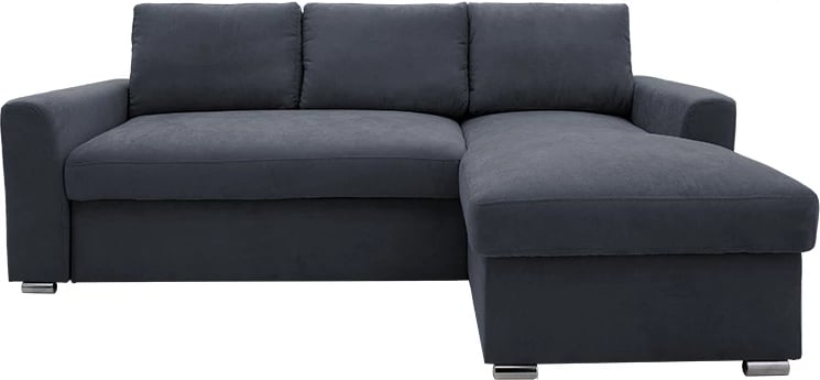 Divan-krevat qoshe majtë Belle, material, ngjyrë antracit, 236x164x88cm