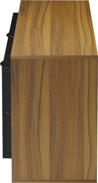 Komodë TV Tobler, ngjyrë arre me mermer të zi, 170x40x53cm