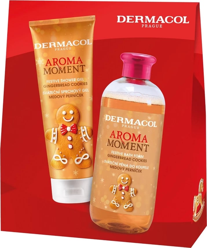 Set për dush dhe banjë Dermacol Aroma Moment Gingerbread Cookies për femra 250ml + 500ml