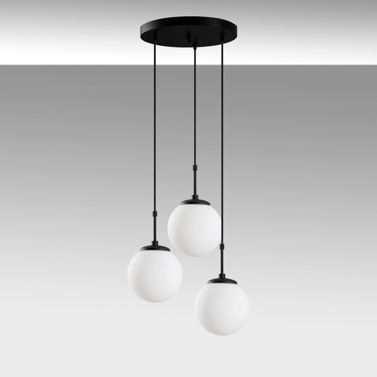 Llambë tavani Opviq Orbital, ngjyrë e zezë, 45x45x120cm