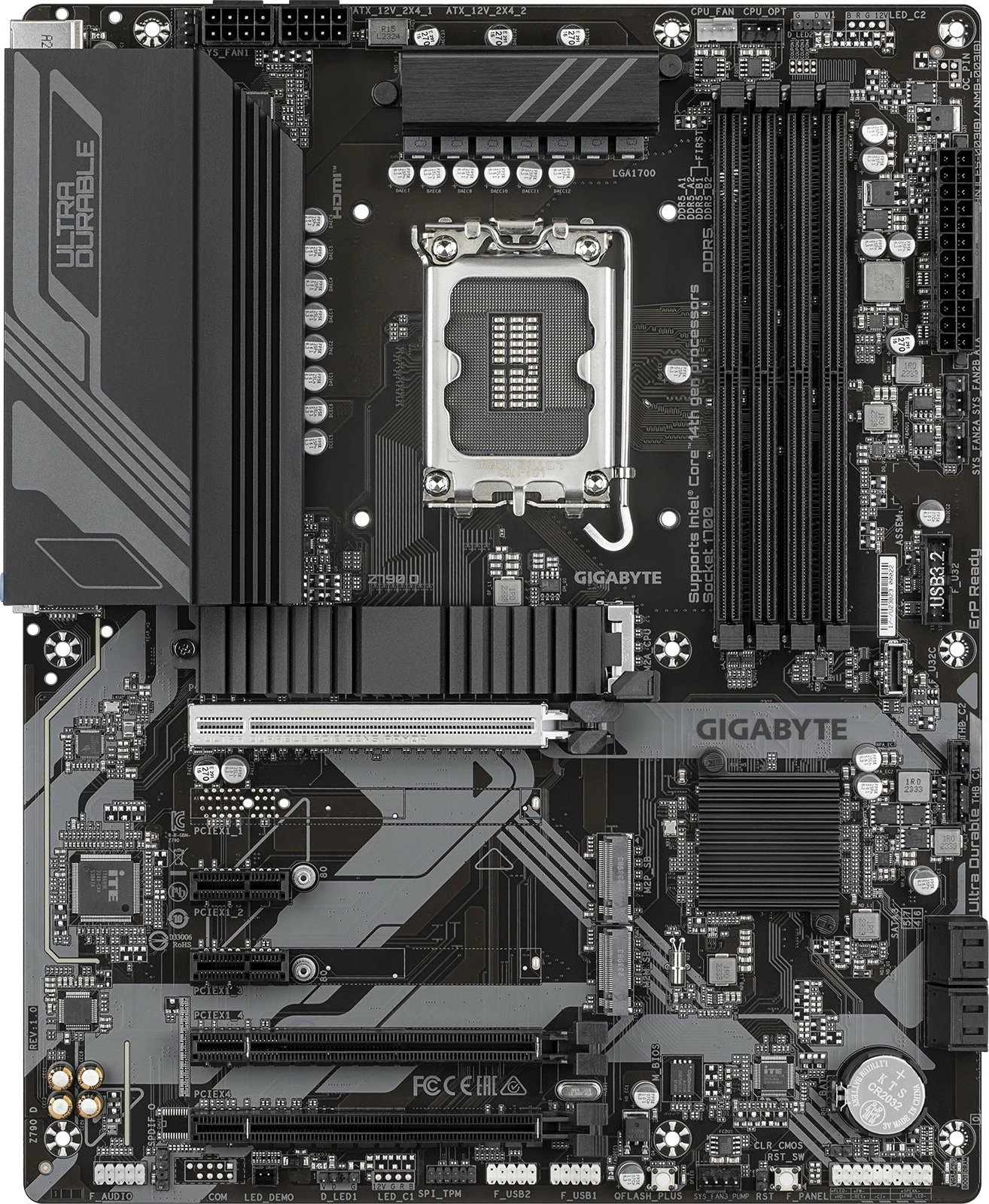 Pllakë amë Gigabyte GA-Z790 D, Socket 1700, Ultra Durable, e zezë