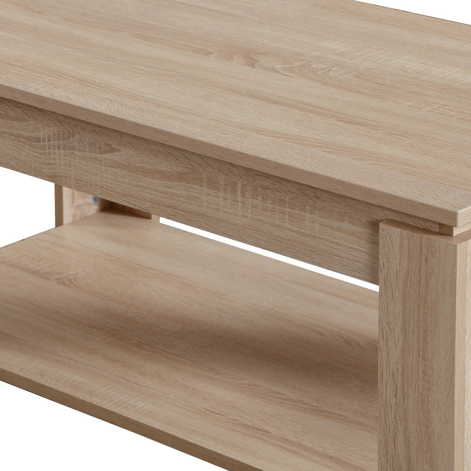 Tavolinë kafeje Hanah Home, raft, ngjyrë lisi e çelët