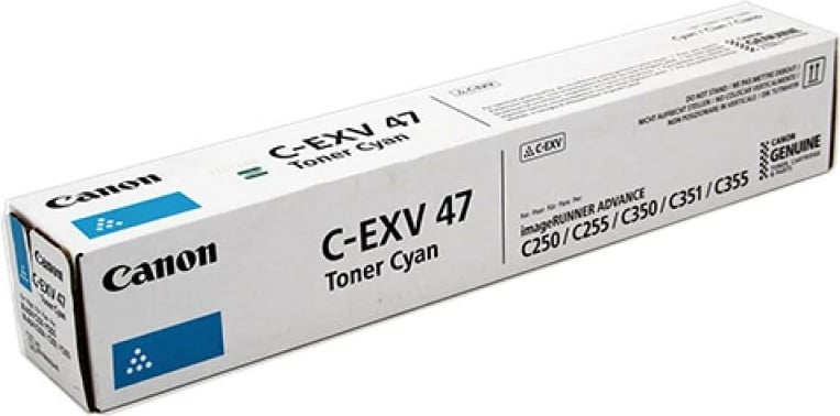 Toner Canon C-EXV 47 (8517B002), rendiment 9,750–23,700 faqe, cian, 1 copë
