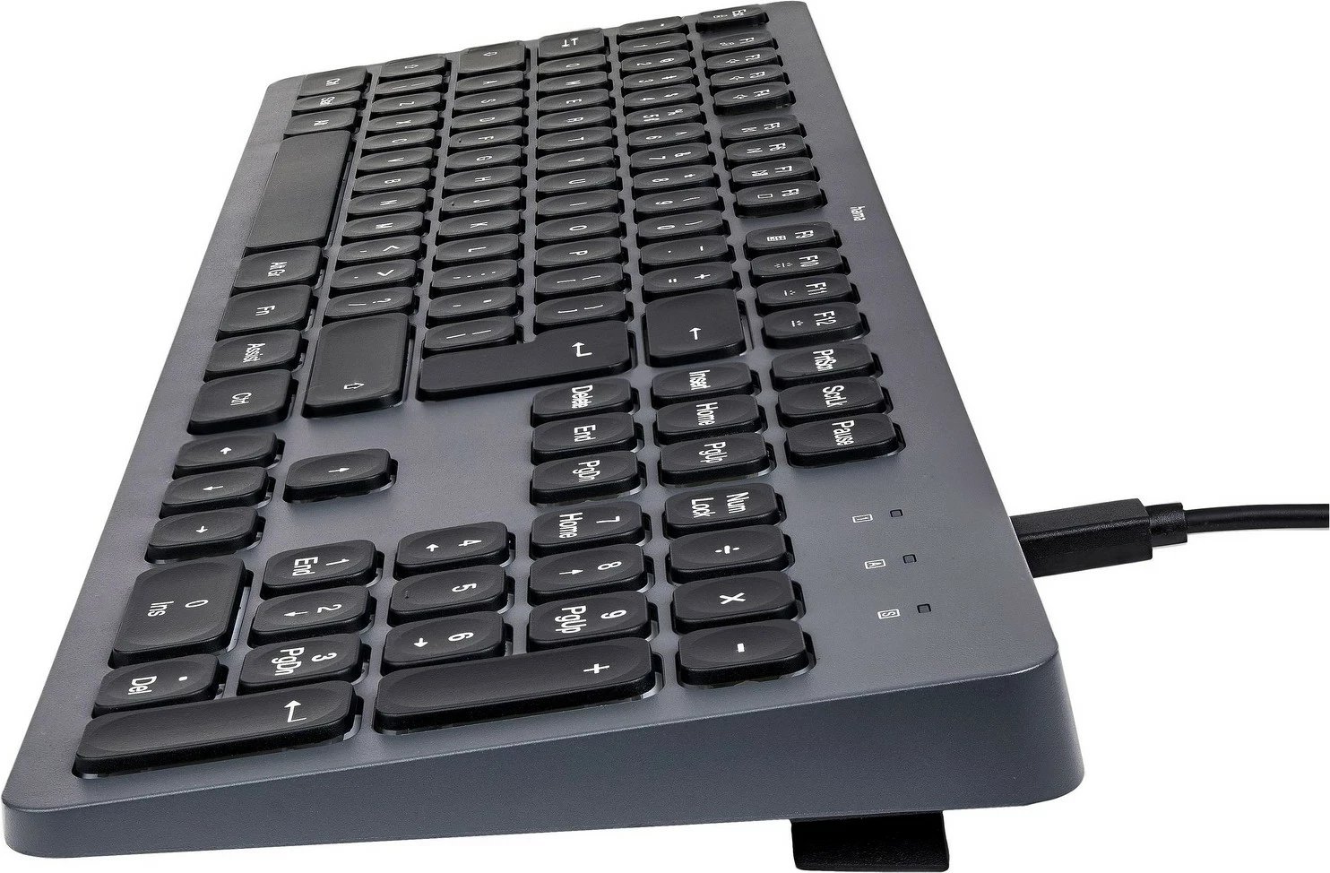 Tastierë Hama CK-400, 105 taste, USB, e zezë-gri