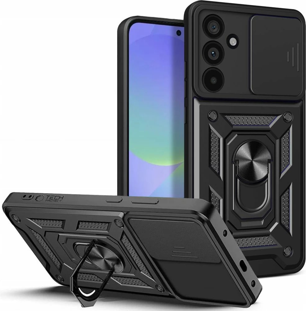 Mbështjellës Tech-Protect CamShield Pro për Samsung Galaxy A36 5G, i zi