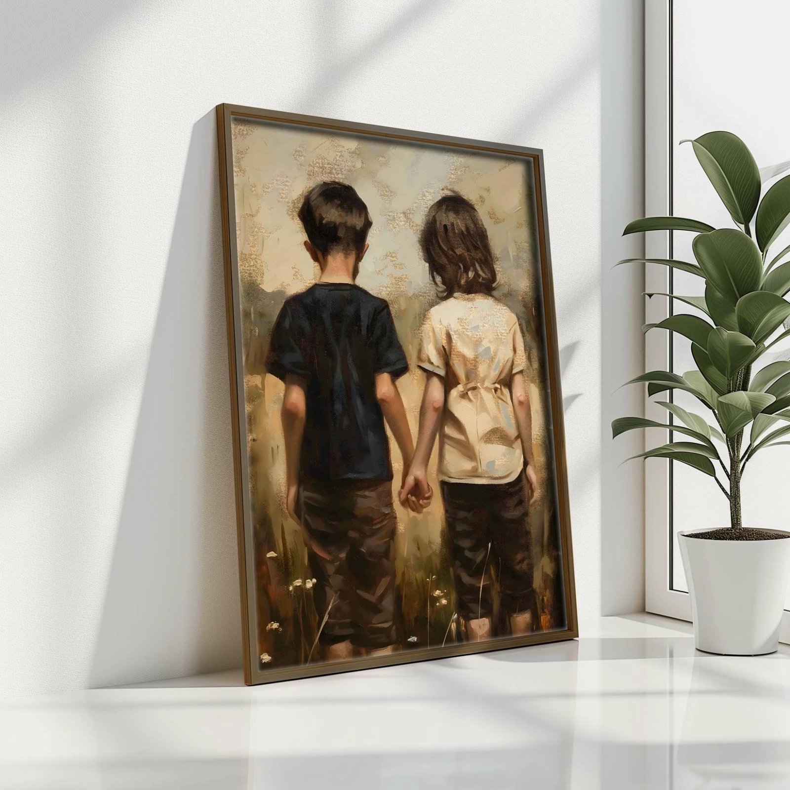 Pikturë dekorative me kornizë MDF, Wallity, GE237-L, shumëngjyrëshe