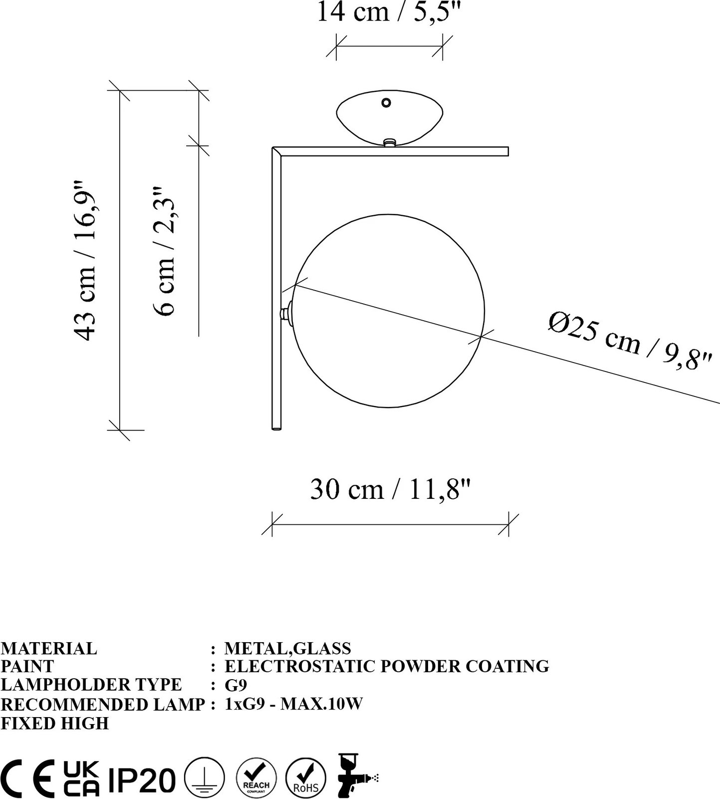 Llambë tavani Opviq, ngjyrë ari, Luminar - 14121