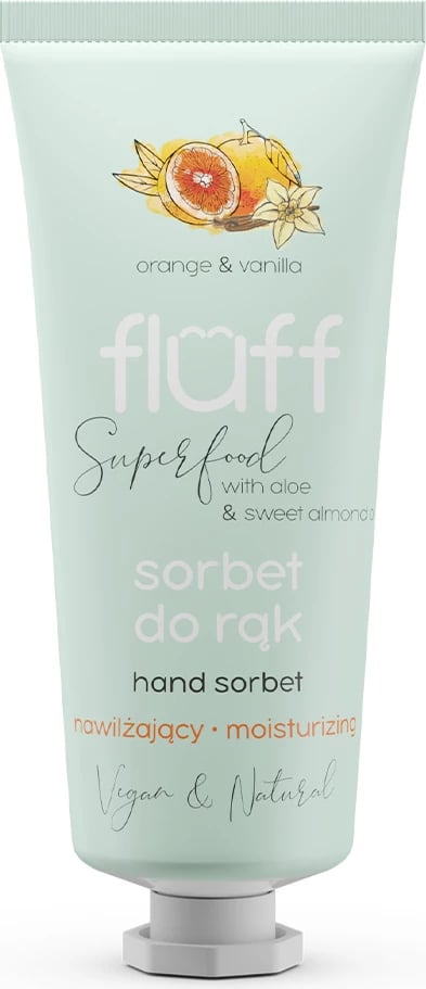 Krem për duar për femra Fluff Moisturizing Hand Sorbet Orange & Vanilla 50ml