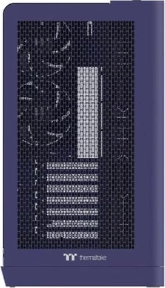 Kasë Thermaltake View 390 Air Future Dusk, Midi Tower, xham i temperuar, RGB, blu