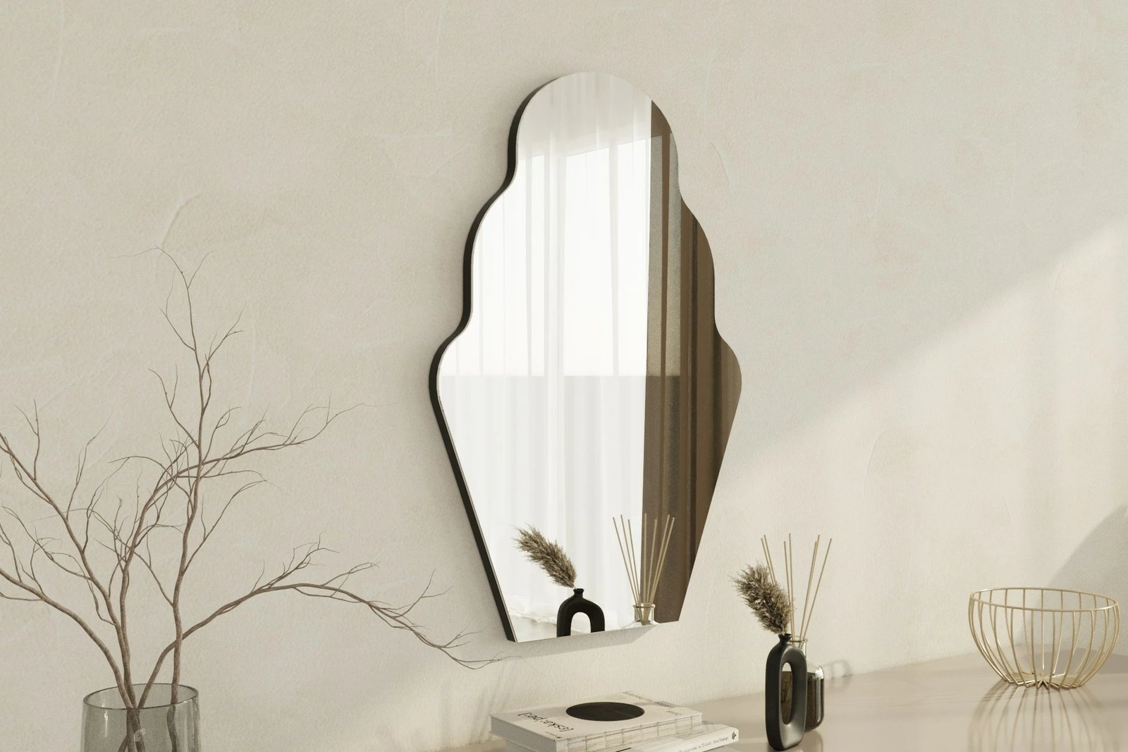 Pasqyrë Hanah Home, Perilla, e zezë