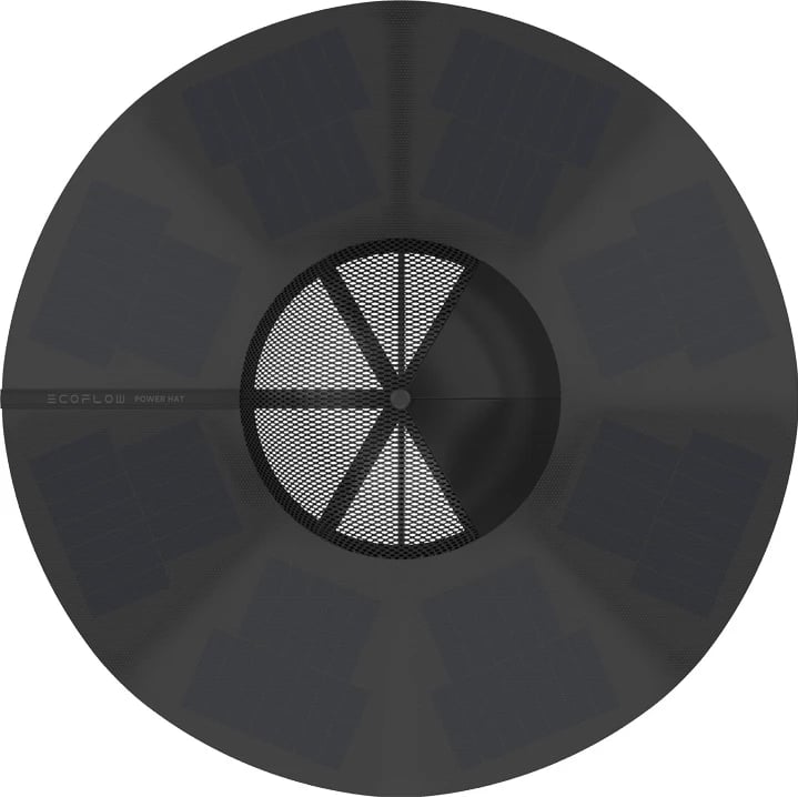Kapelë EcoFlow Power Hat, L-XL, me panele diellore, e zezë