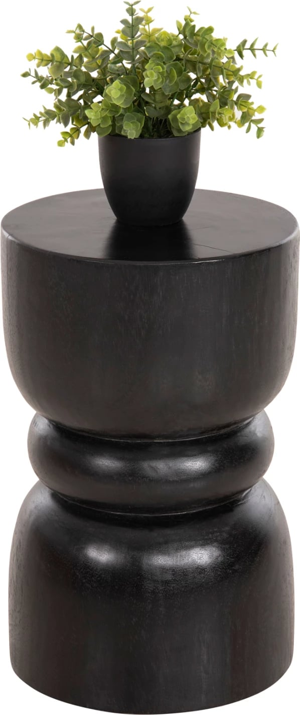 Karrige për bar BELLO FH9900.02, dru Suar i fortë, ngjyrë e zezë, Φ28x45H cm