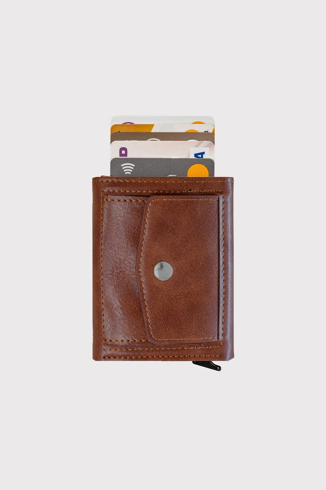 Portofol unisex Zoozie Bags, Malta, ngjyrë kafe e hapur