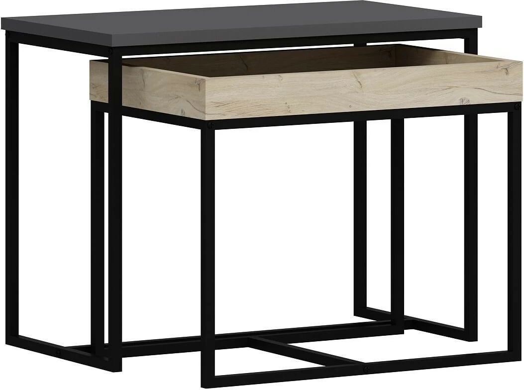 Tavolinë anësore Hanah Home, Alen - 8889, anthracite