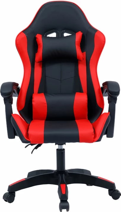 Karrige për gaming William, e zezë/e kuqe