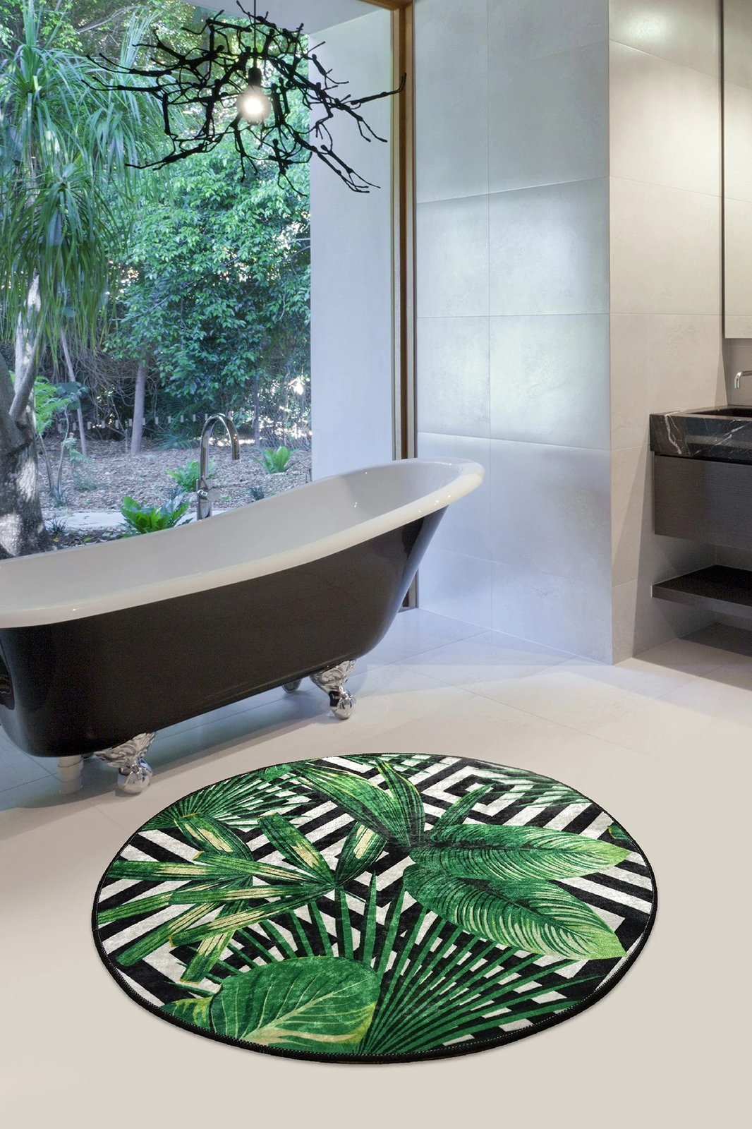 Tapet banje Mijölnir, Tropic Djt, shumëngjyrësh, 100 cm