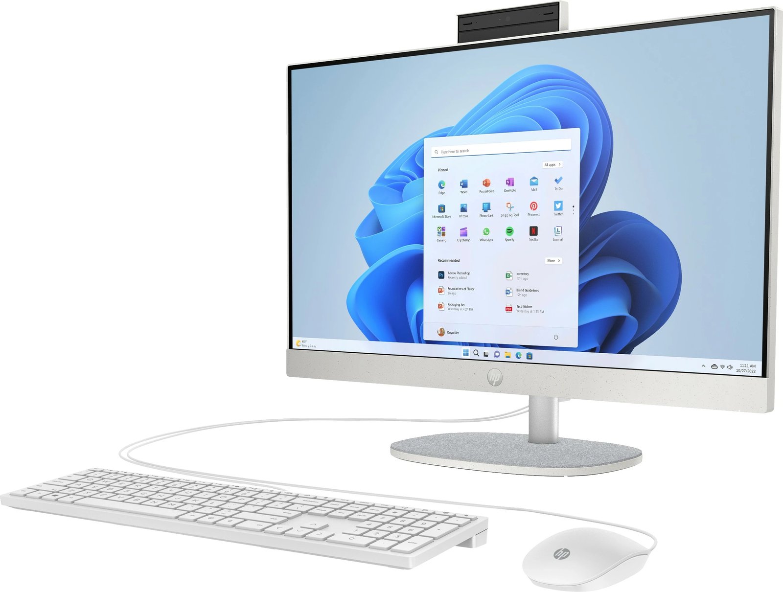 HP All-in-One 24-cr1470ng 24" Full HD (Intel Core Ultra 7 155U, 16 GB DDR5, 1000 GB SSD, Windows 11 Home, White)
