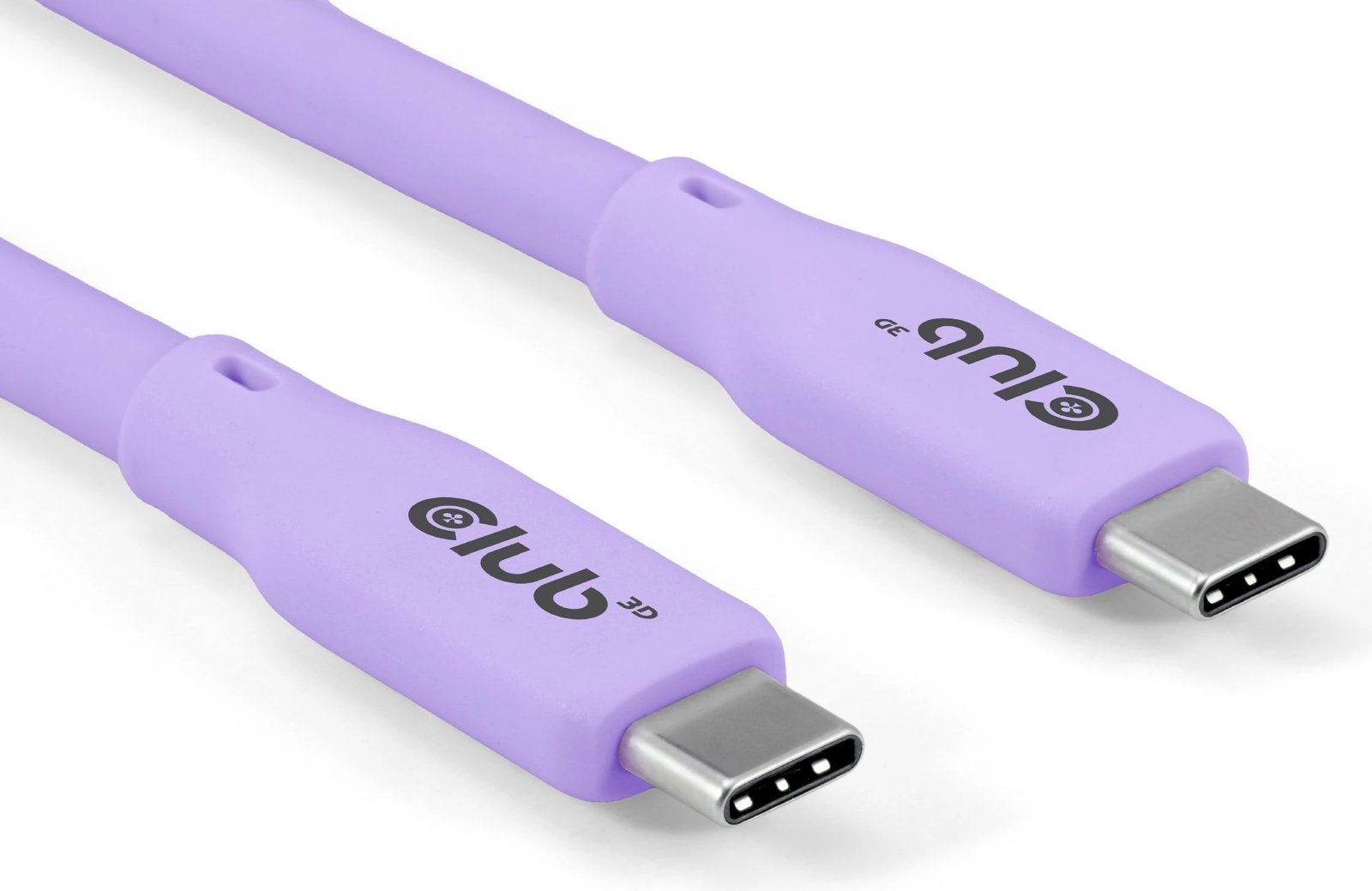 Kabllo USB-C Club3D Lifestyle CAC-3004, 2m, 240W, 20Gbps, lila