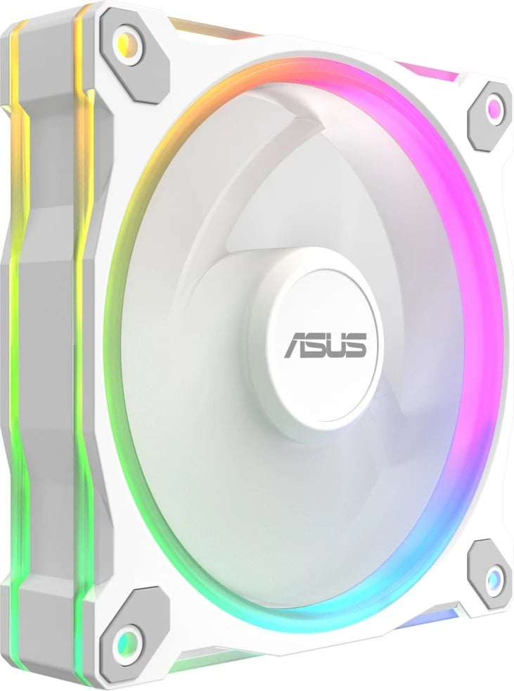 Set ventilatorë ASUS Prime MR120 Fan ARGB, 12 cm, për kasë, Bardhë, 3 copë