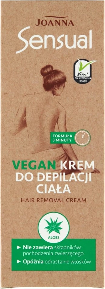Krem depilimi për trup Joanna Sensual Vegan për femra 100g