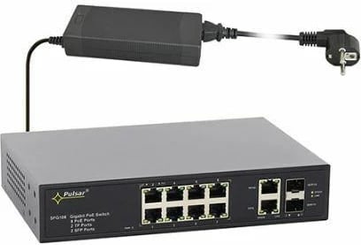 Switch TP-LINK SFG108, 12 Porta, Industrial PoE
