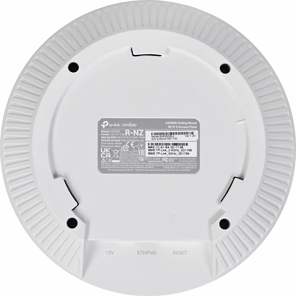Access Point TP-Link Omada AX3000, i bardhë