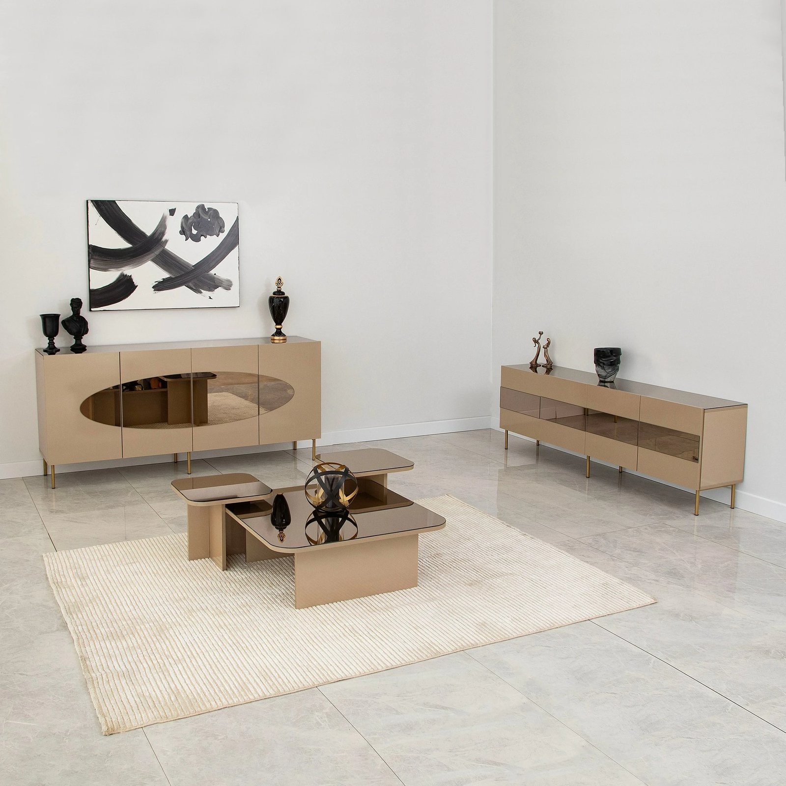 Konsol Hanah Home, Lago, bronz dhe ar