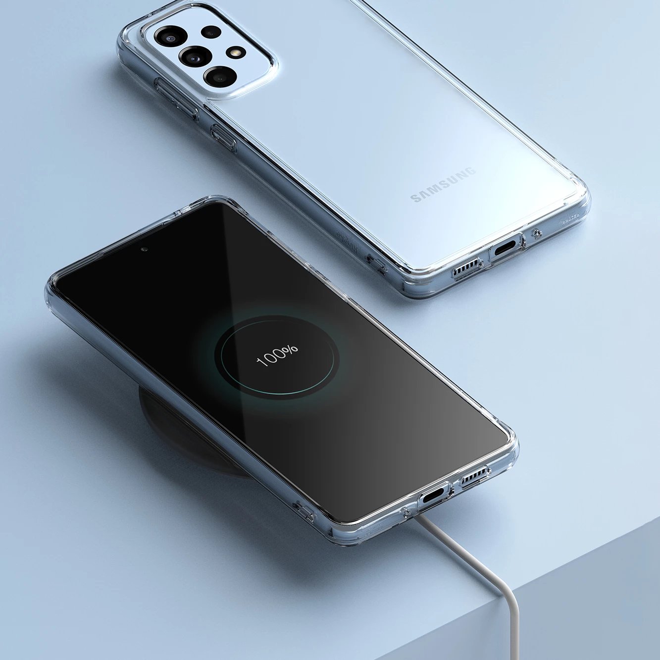 Mbështjellës Ringke Fusion për Samsung Galaxy A73, transparent