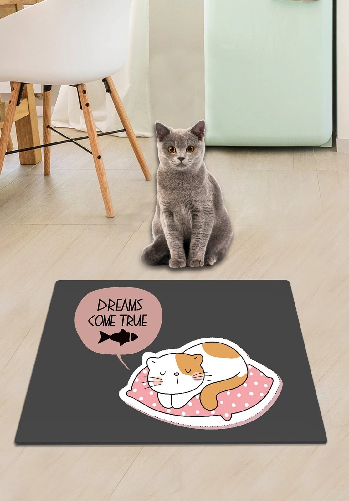 Tapet për rërë mace, Dreams Come True, Paws & Whiskers, shumëngjyrësh, 40x60cm