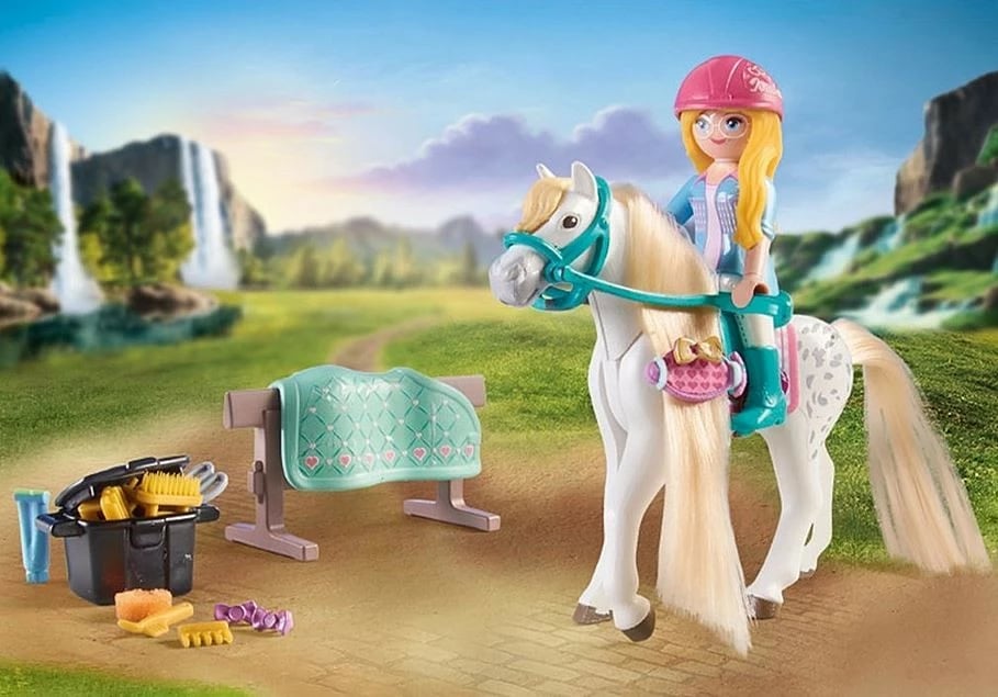 Set figurina Playmobil Horses of Waterfall 71354 me Isabella dhe kalin Lioness, 86 pjesë