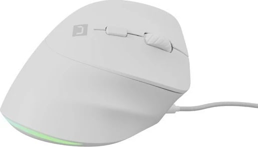Maus vertikal Natec CRAKE 2 PRO, 12800 DPI, RGB, i bardhë, me kabllo