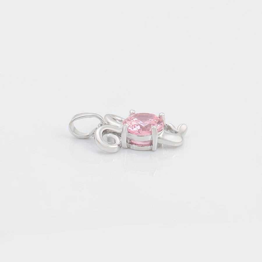 Set - vathë dhe varëse të flakëruara në argjend V2FAR, argjendtë/rozë