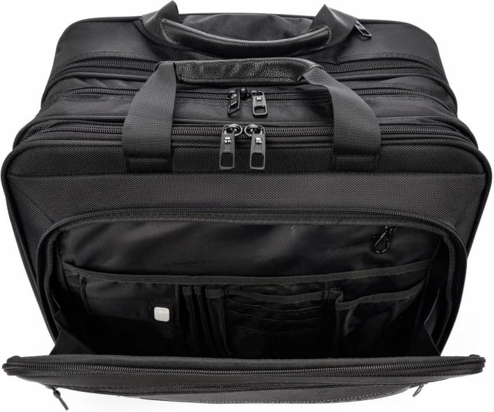 Çantë me rrota SwissBags për femra e meshkuj, e zezë Çantë me rrota SwissBags për femra e meshkuj, e zezë