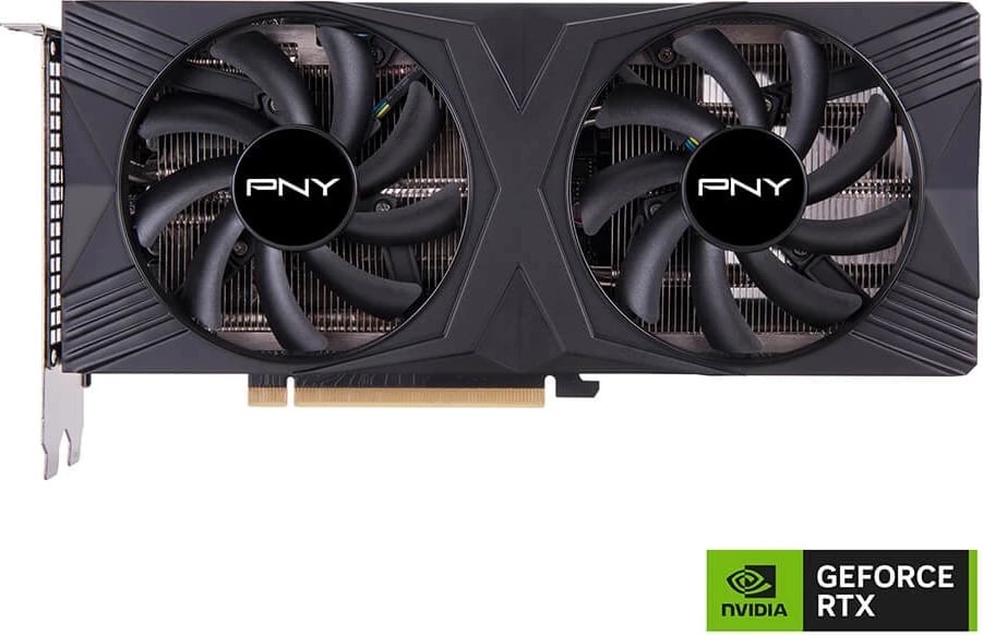 Kartelë grafike PNY GeForce RTX 4070 SUPER 12GB OC DF, e zezë