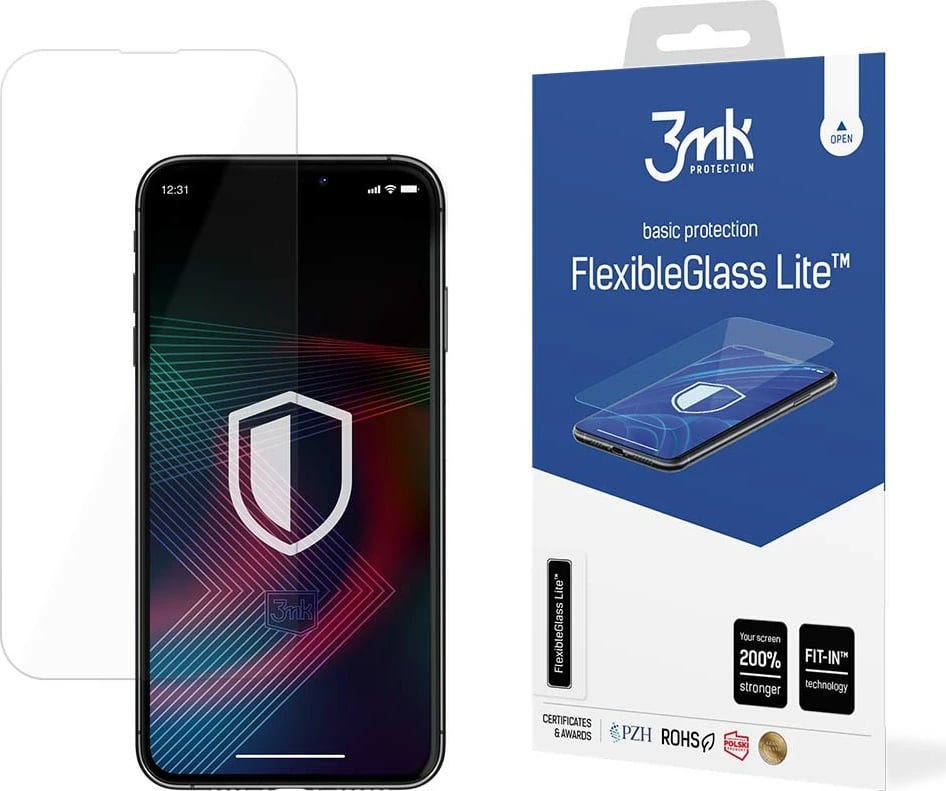 Xham i temperuar hibrid për ekran, 3mk FlexibleGlass Lite, për iPhone 14 Pro Max / 14 Plus, Transparent