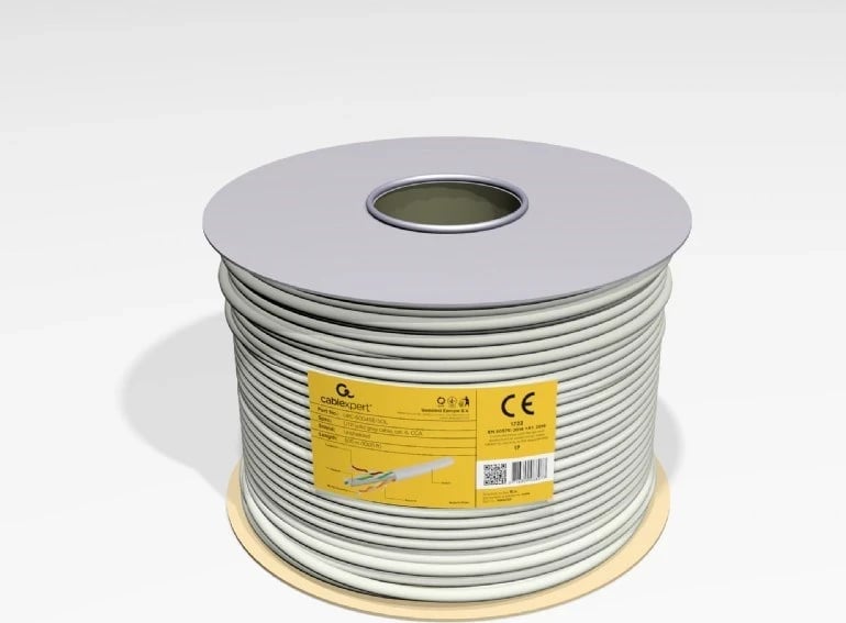 Kabllo rrjeti Gembird UPC-6004SE-SOL/100, Gri, 305 m Cat6