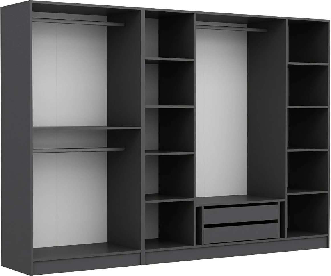 Dollap Skye Decor, ngjyrë antracit, 270x210x52cm