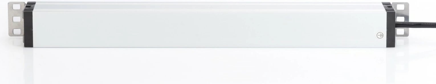 Prizë rack Digitus DN-95417, 6x Schuko, 2m, me ndërprerës mbrojtës, profil alumini, e zezë/argjendtë