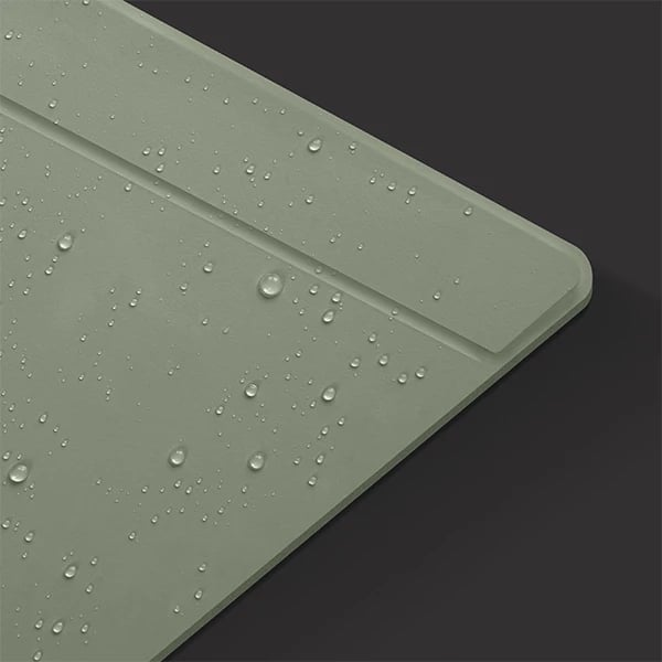 Pad magnetik për tavolinë UNIQ Hagen, dyanshëm, 67x35cm, lëkurë vegane, zi/blu, me 3 organizatorë kabllosh