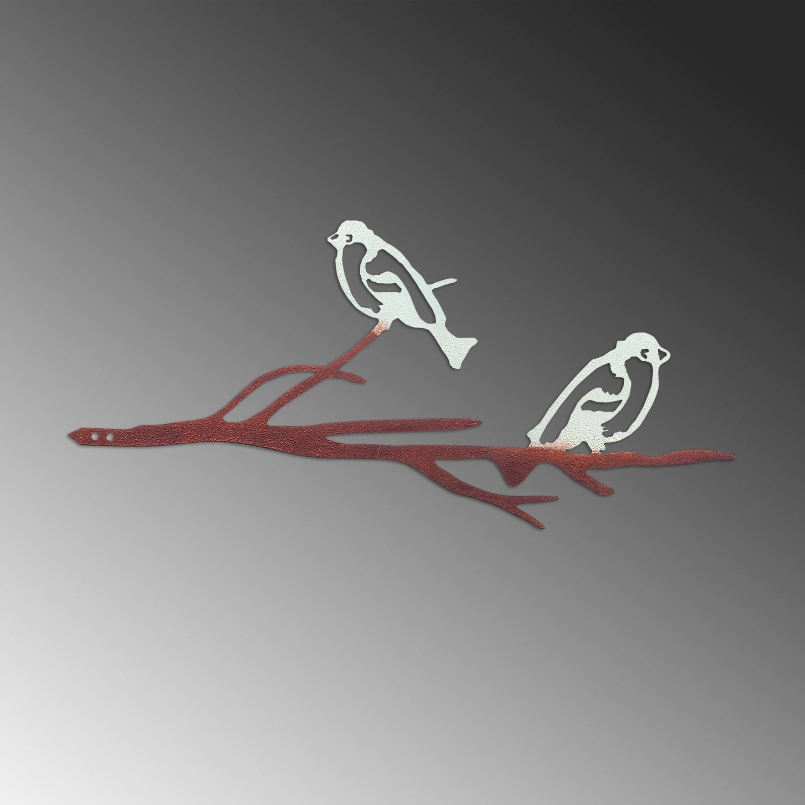 Objekt dekorativ për kopsht, dizajn Aberto, zog në degë, 28