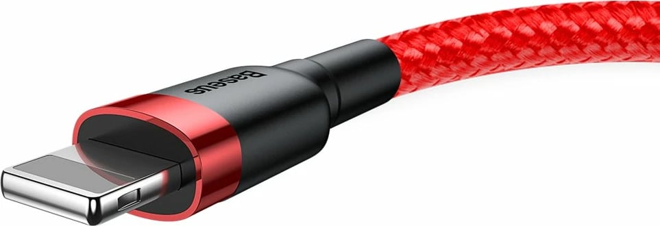 Kabllo Baseus Cafule CALKLF-R09 USB-A në Lightning, 3m, e kuqe