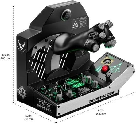 Set fluturimi Thrustmaster VIPER MISSION PACK, për PC, i zi