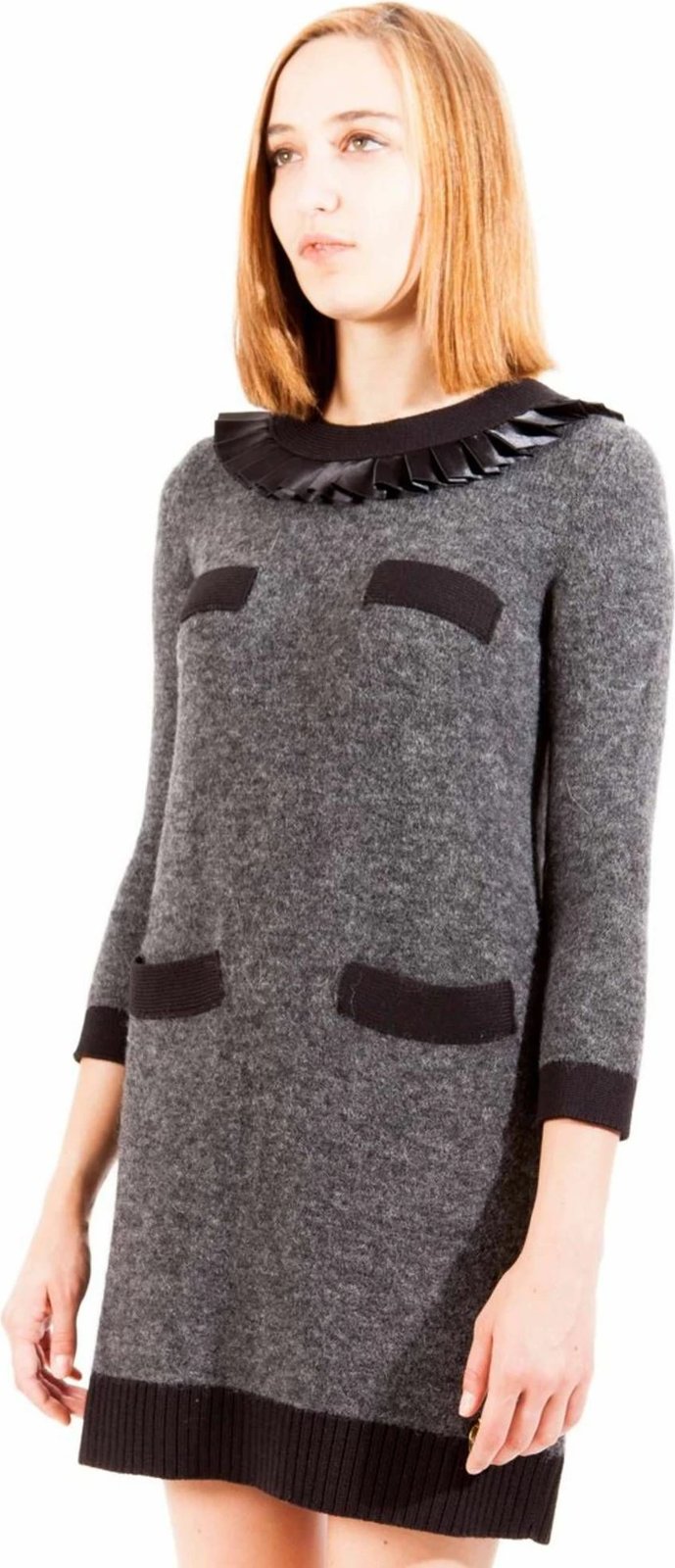 Fustan i shkurtë LOVE MOSCHINO për femra, gri